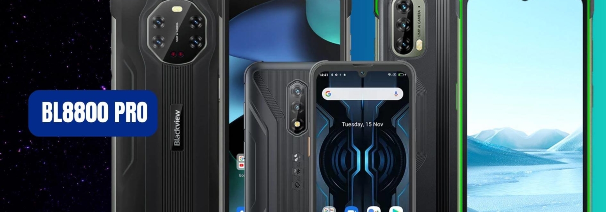 Imagen de tres móviles resistentes destacados del 2023: BV 5200 Pro, BV7100 y BL8800 Pro. Estos dispositivos sobresalen por su durabilidad, características avanzadas y rendimiento excepcional en condiciones extremas.