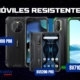 Imagen de tres móviles resistentes destacados del 2023: BV 5200 Pro, BV7100 y BL8800 Pro. Estos dispositivos sobresalen por su durabilidad, características avanzadas y rendimiento excepcional en condiciones extremas.