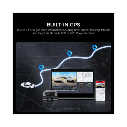 Cámara para coche LINGDU V620 con grabación 4K, pantalla de 2” - Imagen 5