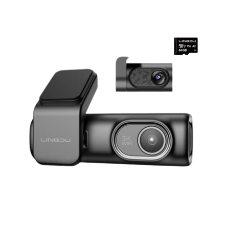 Cámara para coche LINGDU D200 Pro con grabación 3K, pantalla 0,96” - Imagen 2