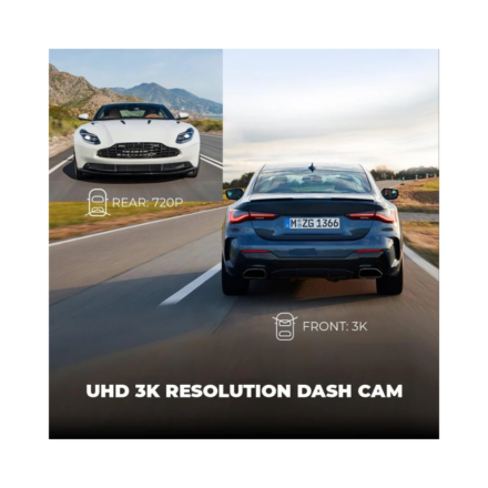 Cámara para coche LINGDU D200 Pro con grabación 3K, pantalla 0,96” - Imagen 3