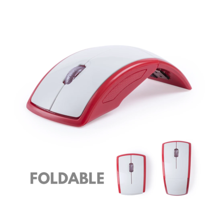 Ratón óptico USB inalámbrico plegable