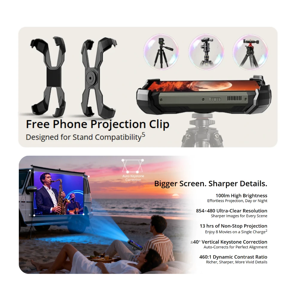 Blackview Xplore 2 Projector: Proyector, linterna y eSIM - Imagen 6