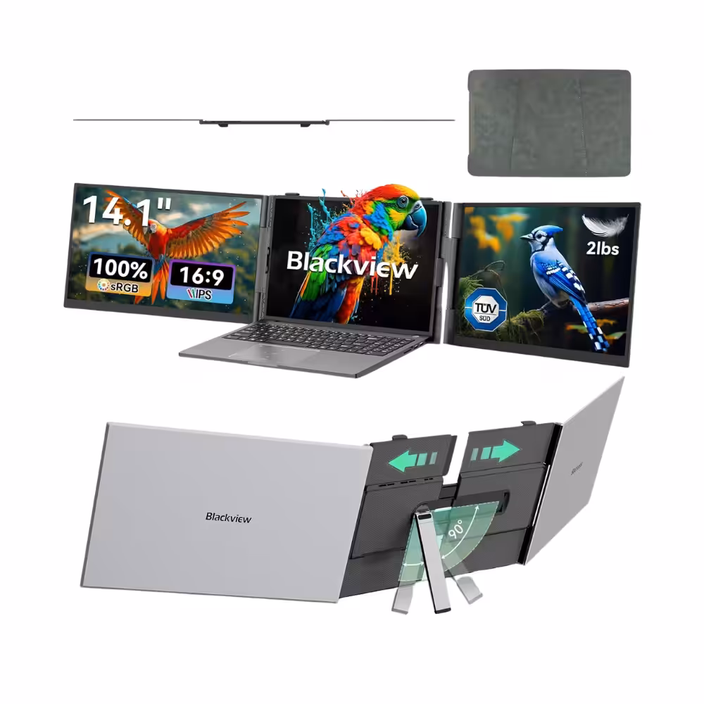 Blackview Pantalla doble portátil DCM6: Tamaño 14"