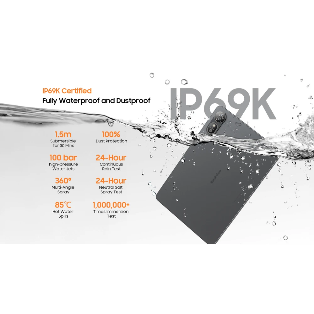 Tablet Blackview MEGA 12 5G IP69K | 36 GB RAM 256 GB ROM - Imagen 5