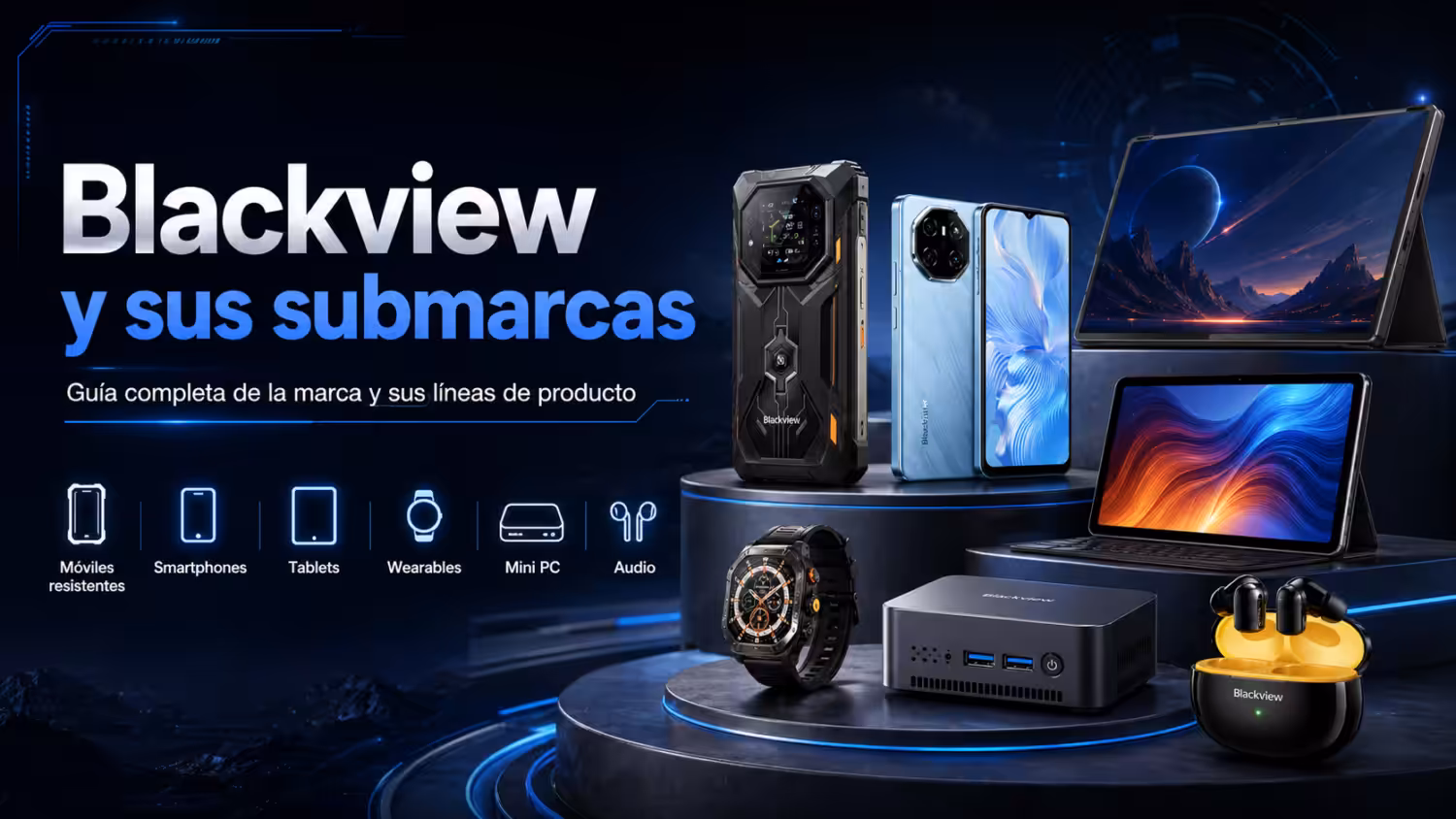 Blackview, sus lúneas de productos y sus Submarcas