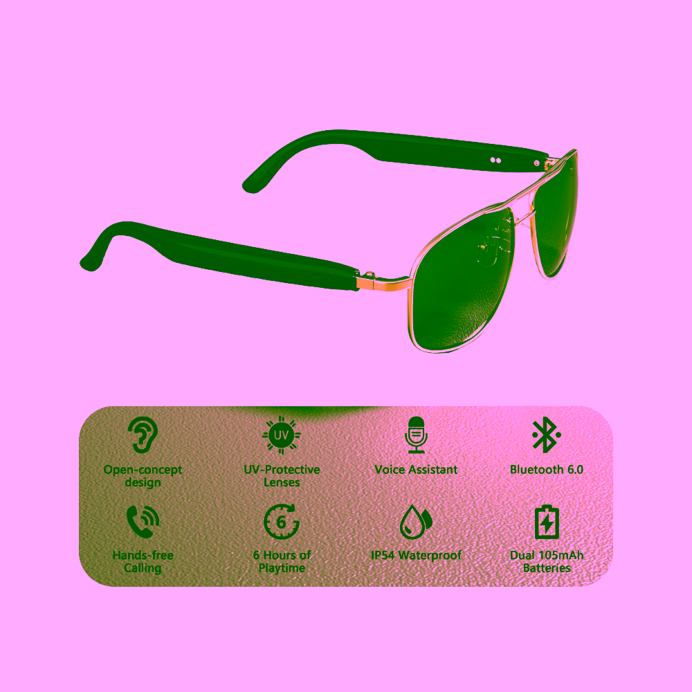 Blackview D1 Pro: Gafas Smart UV con sonido estéreo - Imagen 3