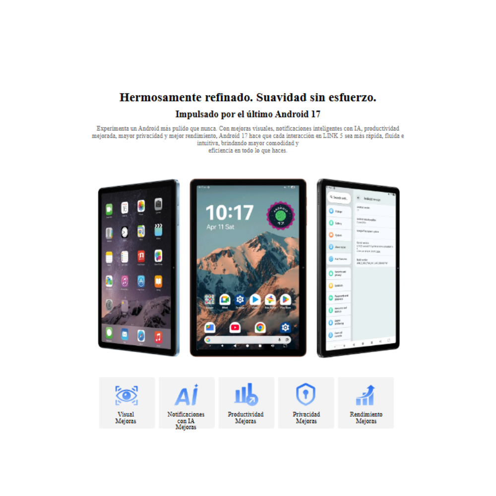 Blackview LINK 5: Tablet inteligente 11" con Android 17 - Imagen 7