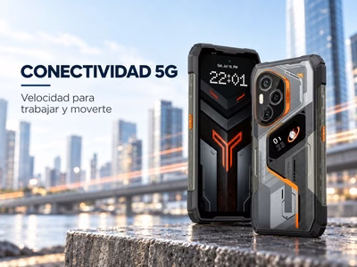 Móvil Blackview resistente con conectividad 5G