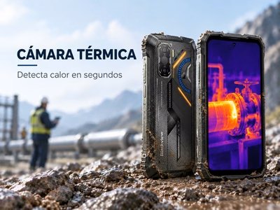 Móvil Blackview con cámara térmica para uso profesional e industrial